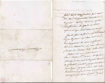 null "Pierre-Jean de BÉRANGER 3 LAS, [1830-1838], à Félicité de Lamennais ; 7 pages...