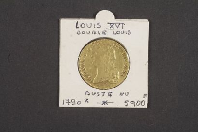 null Louis d'or - Louis XVI
Double Louis d'or à la tête nue. 1790 K, Bordeaux.
P.B....