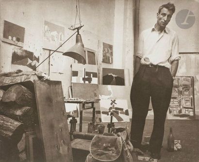 null Denise Colomb (1902-2004)
Nicolas de Staël dans son atelier, 1954.
Héliogravure...
