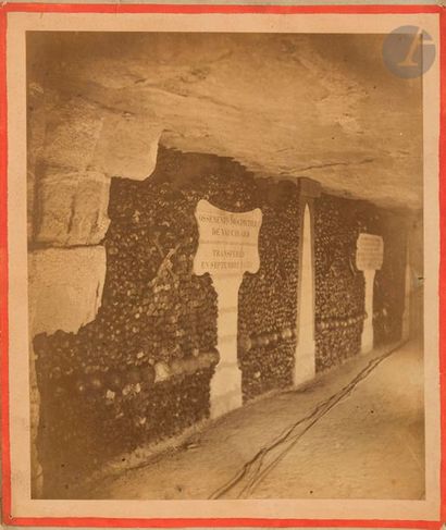 null Félix Nadar (1820-1910)
Les catacombes de Paris, c. 1861-1864.
Crypte N°1. Crypte...