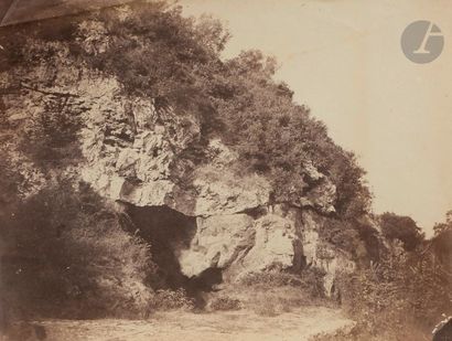 null Giacomo Caneva (1813-1865)
Grotte aux environs de Rome, c. 1850.
Épreuve sur...