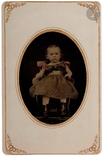 null J. Davidson - Taylord P. O. Hardford Co. 
Portraits de petites filles, c. 1870....