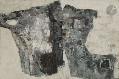 null Emilia FAURE (née en 1924)
Composition, vers 1958
Huile sur toile.
Porte au...