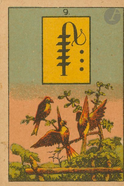 null Madame (sic) Lenormands weltberuehmte Wahrsage-Karten, c. 1900 ; 48 cartes avec...