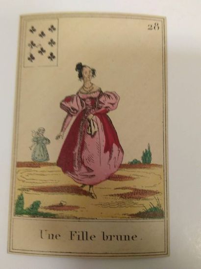 null Le Livre du Destin : J. Gaudais, c.1870 ; 32/32 cartes ; gravure sur cuivre,...