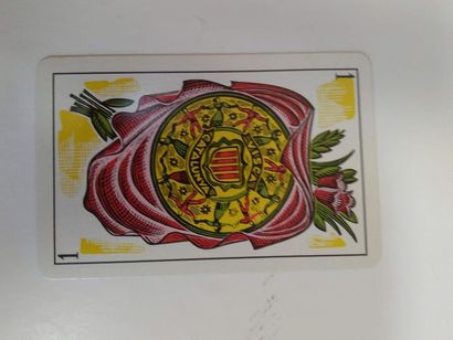 null Jeu Romance español : H. Fournier, Vitoria, c. 1970 ; 52/52 cartes + 2 jok +...