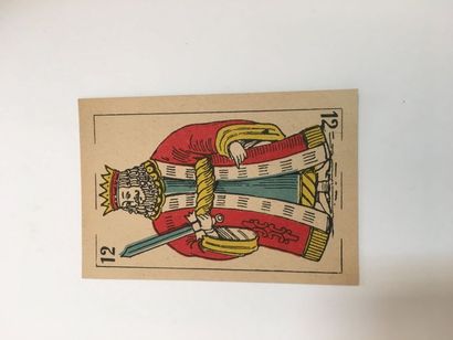 null Jeu espagnol, p. de Cadix : Belgique ?, c. 1900 ; 40/40 cartes, lithographie...