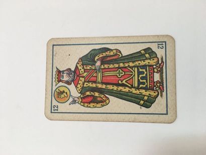 null Jeu espagnol, p. de Cadix : Belgique ?, c. 1900 ; 40/40 cartes, lithographie...