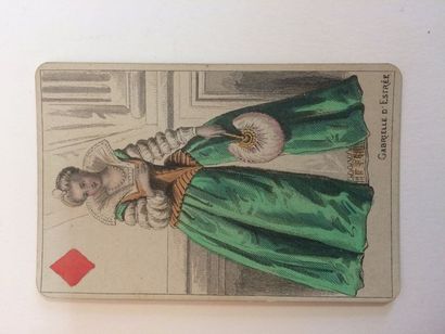 null Jeu des rois de France : B.P. Grimaud, Paris, 1856 ; 16 cartes (12 fig. + 4...