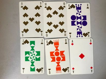 null Double jeu Banco dans coffret à tiroir : 2 x 52 cartes + jokers + carte blanche...
