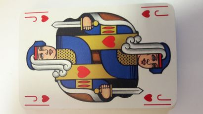 null Double jeu « Canasta » : Miro Company, offset, années 50 ; 2 x 52 cartes + 2...