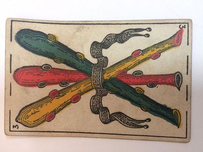 null Jeu catalan français : Pellerin, Epinal, c. 1870 ; 27/48 cartes ; litho et couleurs...