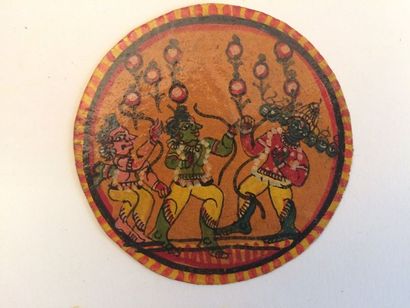 null Parlakhemandi Ramayana, Orissa, années 1980 ; coffret en bois peint ; 120/120...