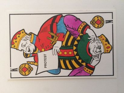 null Spielkarte Umwelt : jeu d’artiste, création Siegfried Heilmeier, 1986 ; ens....