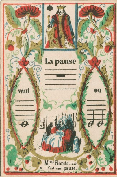 null Jeu de cartes musical : Pierre Bobœuf, Paris, 1840 ; chromolithographie, 32/32...