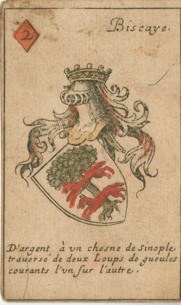 null Jeu héraldique : Jeu d’armoiries des souverains et estats d’Europe : Lyon, 1665/67...