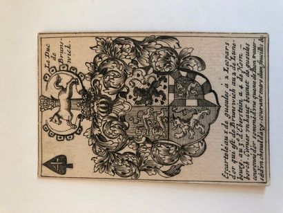 null Jeu d’armoiries des souverains et estats d’Europe : Lyon, 1667/69 ; conception...