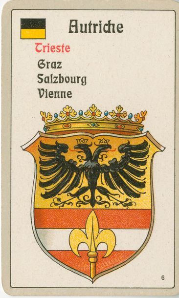 null Quadrille d’écussons (jeu héraldique) : Dondorf (?), c.1900 ; 48/48 cartes ;...