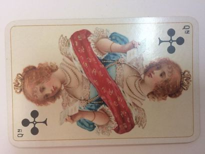 null Piquet No 179, Dondorf, c.1895 ; 36/36 cartes ; étui ; dos médaillon avec jeune...