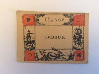 null Jeu de demandes et réponses : anonyme, France, c. 1815/20 ; 22/32 cartes, litho...