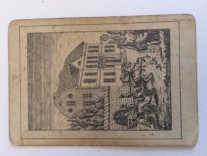 null Gnau, Killekort N. 368, Suède, c.1880 ; 21 cartes x 2 = 42/42 cartes ; 2 timbres...