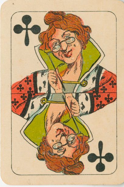 null Jeu grotesque suédois : Boman, Stockholm, début XXe s.; 20 cartes (ttes les...