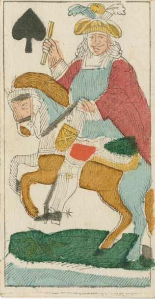 null Tarot animalier belge : G.L. Timmermann, Lübeck, c.1800 ? ; gravure sur bois...
