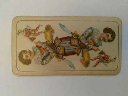 null Tarot Industrie und Glück, Piatnik, chromolithographie, timbre noir hongrois...