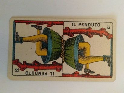 null Tarocco piemontese : Giuseppe Beghi, Milan, 1924 ; 78/78 cartes ; timbres fiscaux...