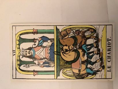 null Tarot d’Epinal : Pellerin, Epinal, c.1865 ; 74/78 cartes ; lithographie et couleurs...