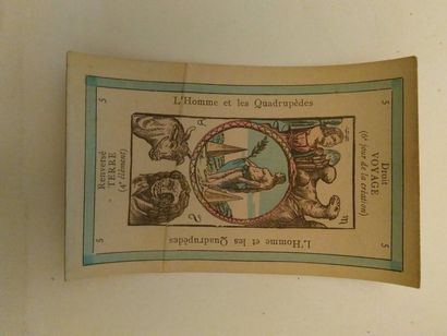 null Grand Etteilla type II : Z. Lismon (Blocquel ), c.1890 ; 78/78 cartes ; gravure...