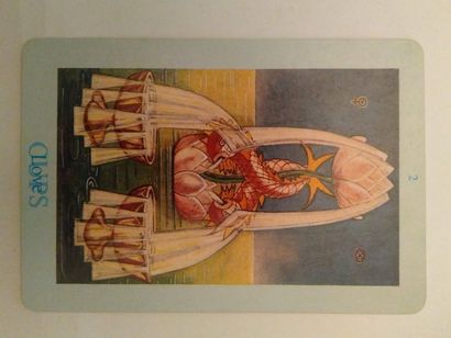 null Thot Tarot Cards, Aleister Crowley, 1973 ; boîte, 1ère éd. (?) ; 78/78 cartes....