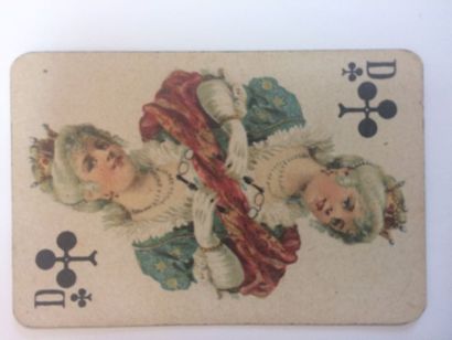 null Patience No 26 : B. Dondorf, c.1890 ; 52/52 cartes ; coins ronds dorés. BE....