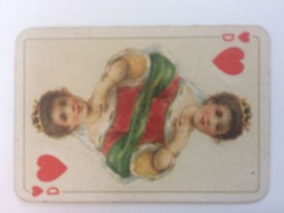 null Patience No 26 : B. Dondorf, c.1890 ; 52/52 cartes ; coins ronds dorés. BE....