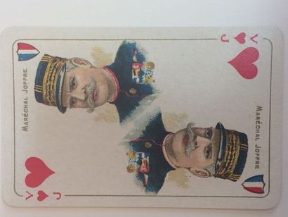 null Piquet 1ère Guerre mondiale, Turnhout, 36/36 cartes + joker ; étui. TBE. + Jeu...