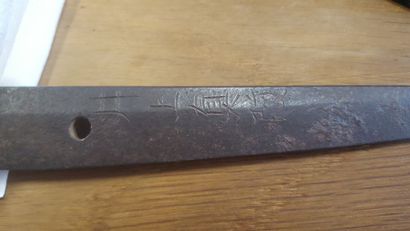 null JAPON - Époque EDO (1603 - 1868)
Shinto wakizashi shinogi zukuri, hamon choji...