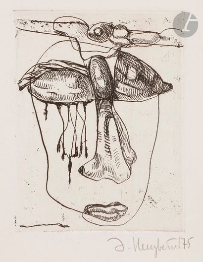 null Ernst Iossifovitch NEIZVESTNY (1925-2016)
Le nez, 1975
Eau-forte.
Signée et...