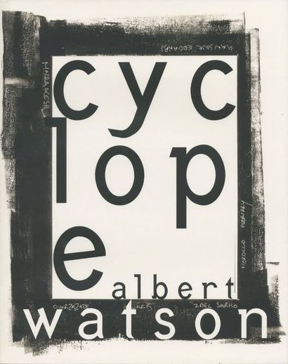 null WATSON, ALBERT (1942) 
Cyclope. 
Édition du Collectionneur, 1994. 
In-folio...