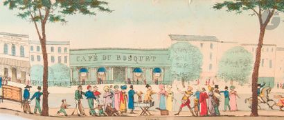 null [PANORAMA] LANGLUMÉ.
Promenade parisienne.
Paris : Ganais, 1820. — Panorama...