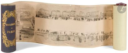  [PANORAMA - RENARD (Édouard)]. Boulevards de Paris. Paris : l’Illustration, [1846]....