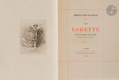 null GONCOURT (Edmond et Jules de).
La Lorette.
Paris : G. Charpentier, 1883. — In-16,...