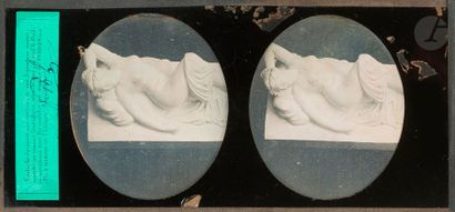 null [PHOTOGRAPHIES - PRADIER (James) - LEMAIRE (Antoine Louis)].
Ensemble de 3 daguerréotypes...