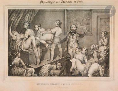 null [PITHUY].
Physiologie des Étudiants de Paris.
S.l., [vers 1850]. — Album in-4,...