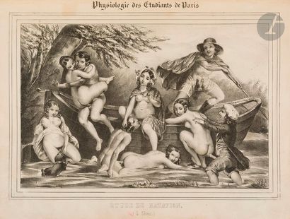 null [PITHUY].
Physiologie des Étudiants de Paris.
S.l., [vers 1850]. — Album in-4,...