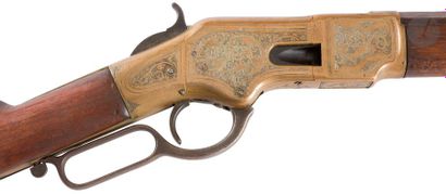 null Rifle Winchester modèle 1866, 
« King’s approvment », calibre 44. 
Canon à pans...