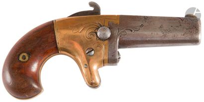 null Pistolet Derringer « National Arms », un coup, calibre 41 annulaire. 
Canon...