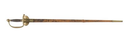 null Épée d’officier subalterne, type 1816.
Fusée filigranée, monture en laiton,...