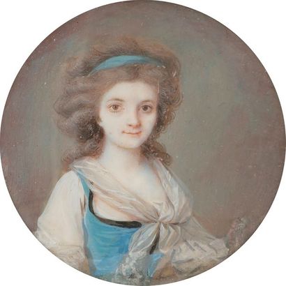 null Portrait de Catherine d'Anglade née Solier de Montlaur (1768-1821), à mi-corps...