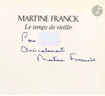 null FRANCK, MARTINE (1938-2012)
Deux volumes signés.
Le temps de vieillir. 
Filipacchi-Denoel,...