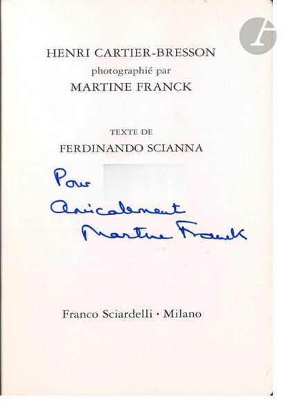 null FRANCK, MARTINE (1938-2012)
Henri Cartier-Bresson photographié par Martine Franck....